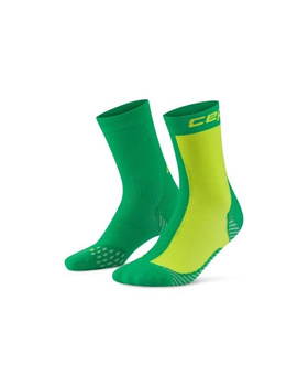 CEP ULTRALIGHT HALF&HALF SOCKS MID CUT MĘSKIE GREEN/LIME