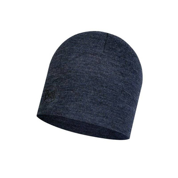 BUFF MERINO MIDWEIGHT BEANIE MELANGE NIGHT BLUE