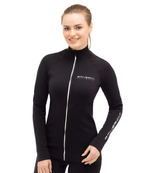 BRUBECK BLUZA ATHLETIC DAMSKA LS13520 CZARNA