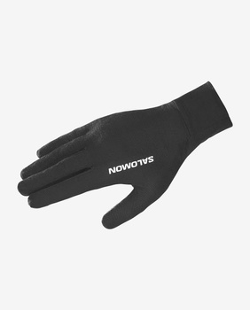 SALOMON MERINO GLOVE DEEP BLACK