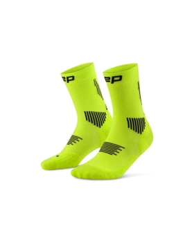 CEP CORE RUN MID CUT SOCKS MĘSKIE LIME/BLACK