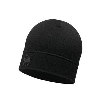 BUFF MERINO LIGHTWEIGHT BEANIE SOLID BLACK
