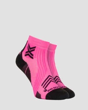 X-SOCKS SKARPETY RUN EXPERT ANKLE CUT FLUO PINK/BLACK