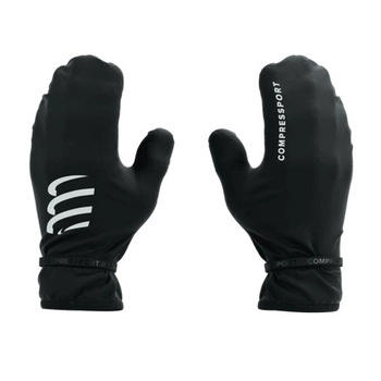 COMPRESSPORT HURRICANE WATERPROOF MITTENS BLACK