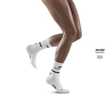 CEP RUN SOCKS 4.0 MID CUT DAMSKIE WHITE