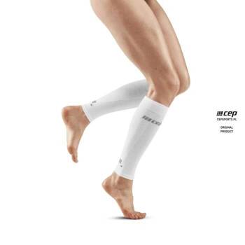 CEP ULTRALIGHT COMPRESSION CALF SLEEVES V3 DAMSKIE WHITE