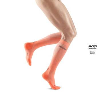 CEP ULTRALIGHT COMPRESSION SOCKS V3 DAMSKIE CORAL/CREAM