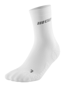 CEP ULTRALIGHT SOCKS V3 MID CUT MĘSKIE WHITE