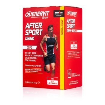 ENERVIT AFTER SPORT DRINK 10x15g CYTRYNA